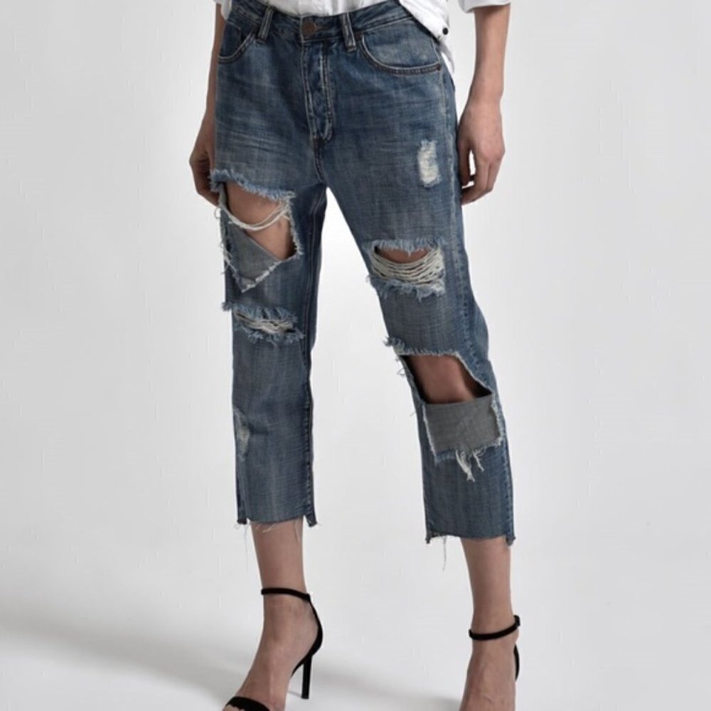 One Teaspoon Blue Hooligans Denim Jeans 28